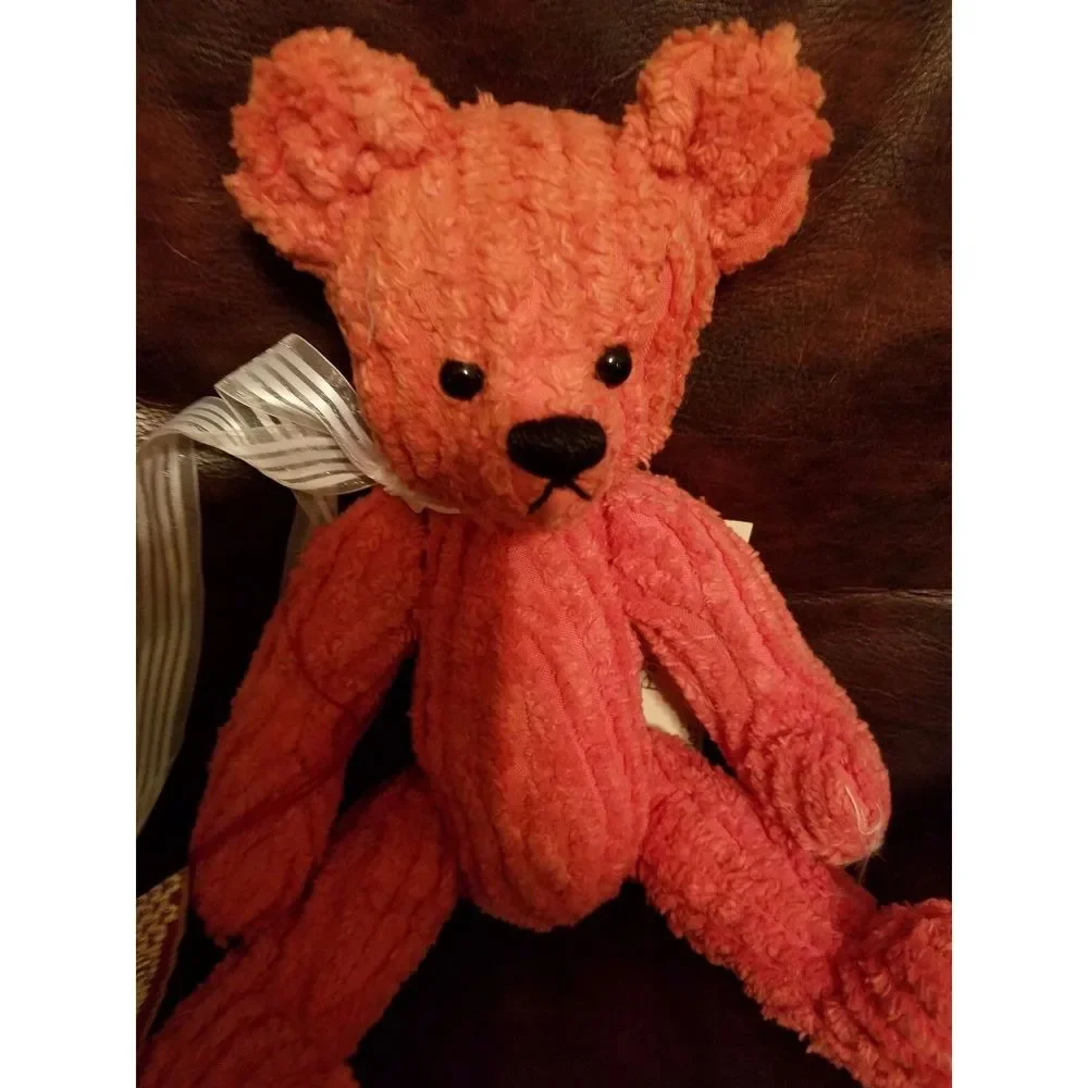 ~AD Bears Bear Red Chenille 12" -The Original Hand MadeTeddy Bear Filled Jointed - Picture 2 of 6
